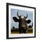 Stupell Industries Farm Cow with Curved Horns Framed Print Under Glass, design by Marcus Prime